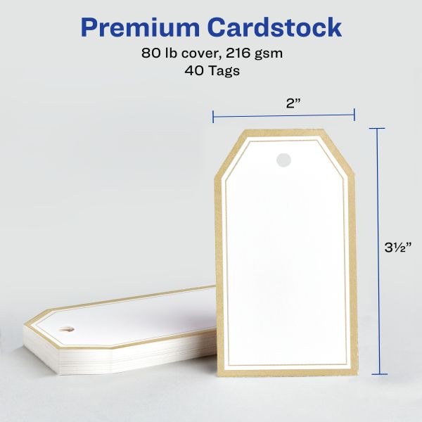 Avery printable jewelry tags top